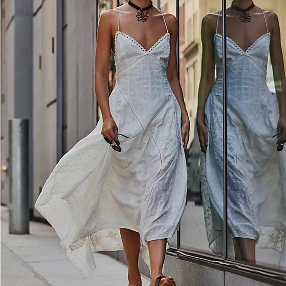 Free People Dresses & Skirts - Free People Heart of Mine White Maxi Dress